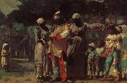 Winslow Homer Carnival costumes for dress up Spain oil painting artist